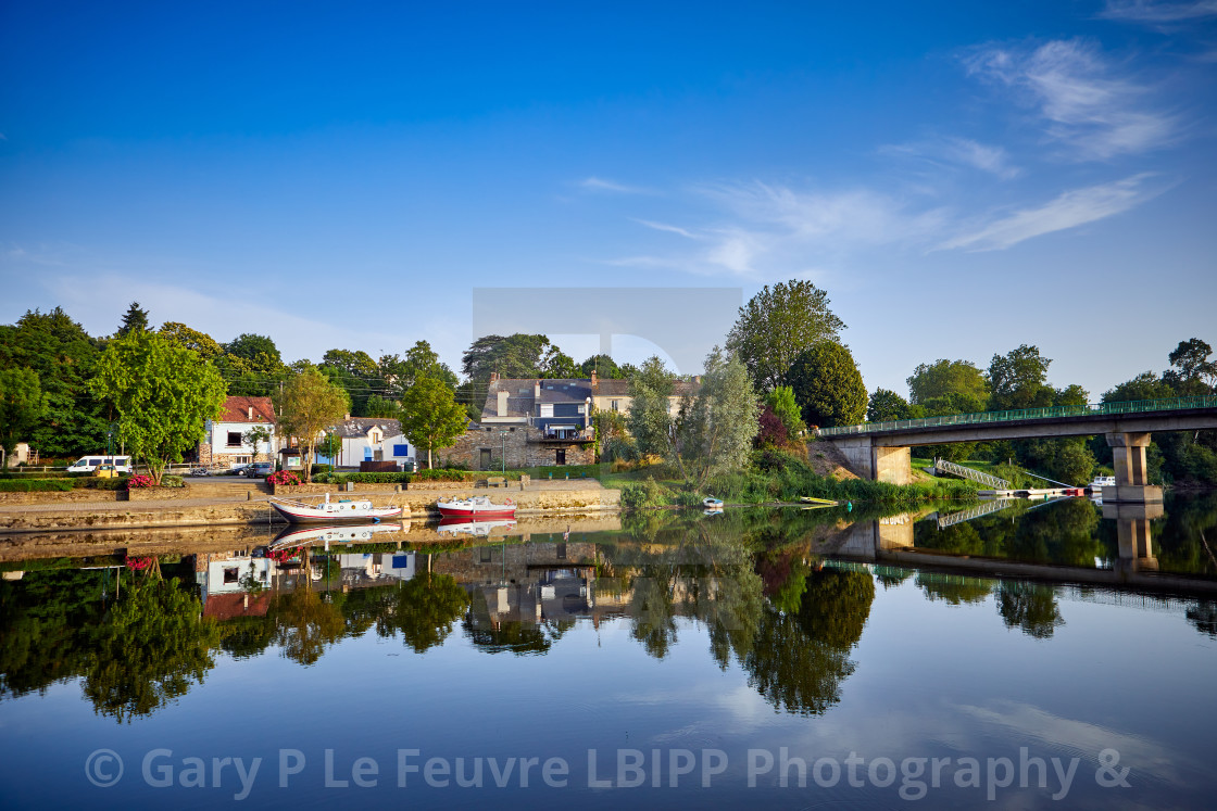 "Besle quay, and river" stock image