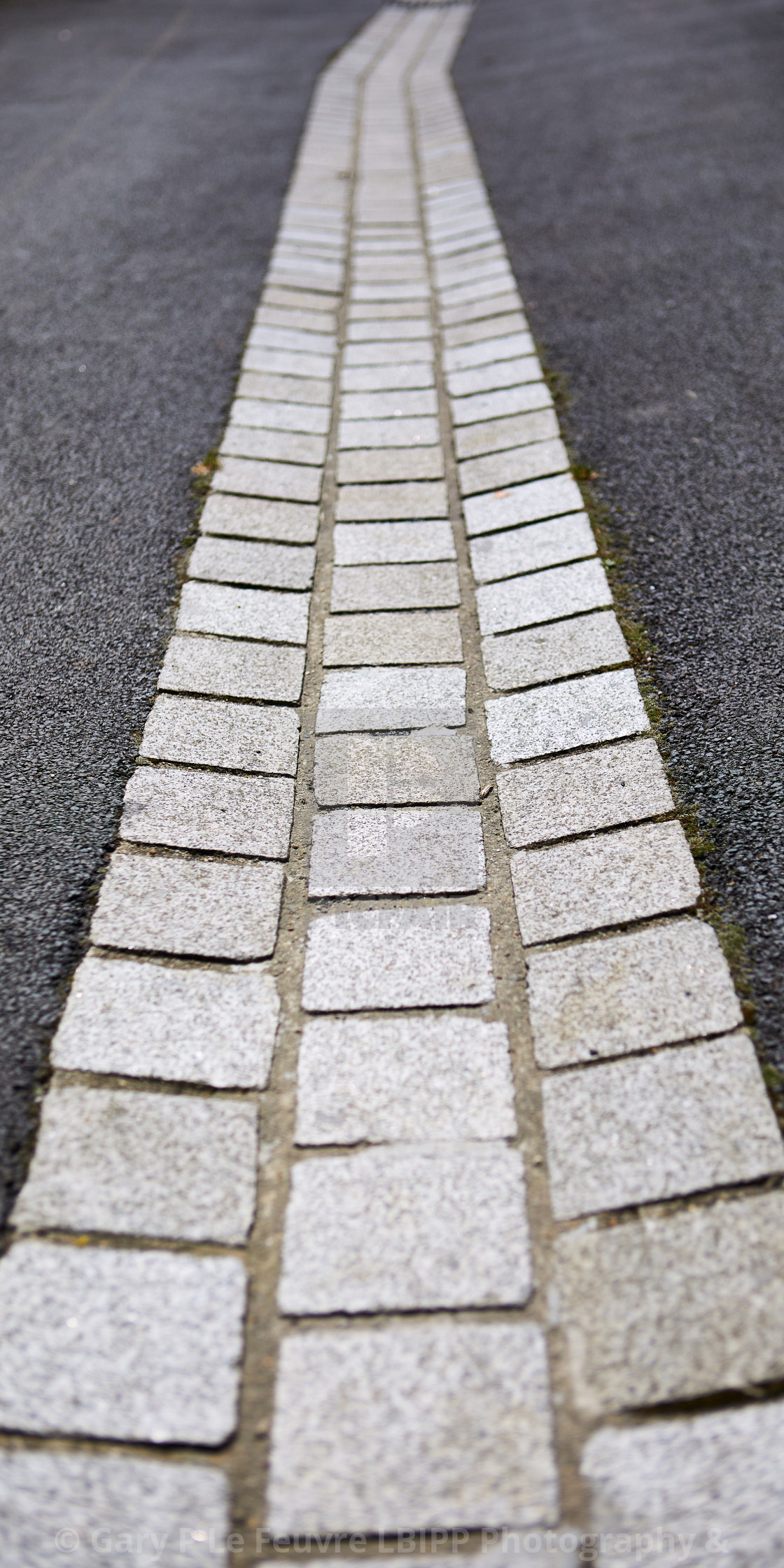 "Cobbled Gully" stock image