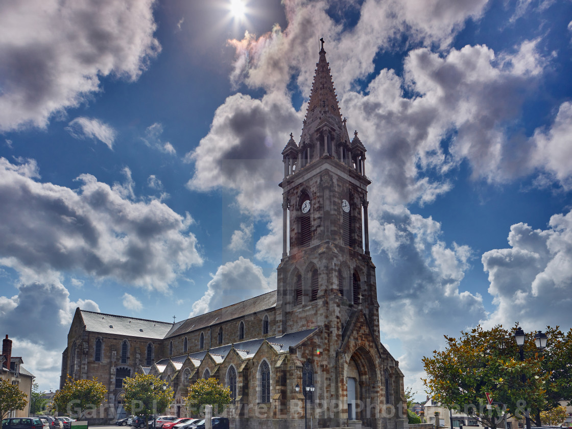 "Church at Combourg" stock image