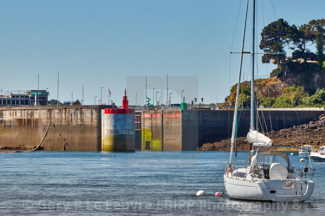 "Rance Hydroelectric Barrage" stock image