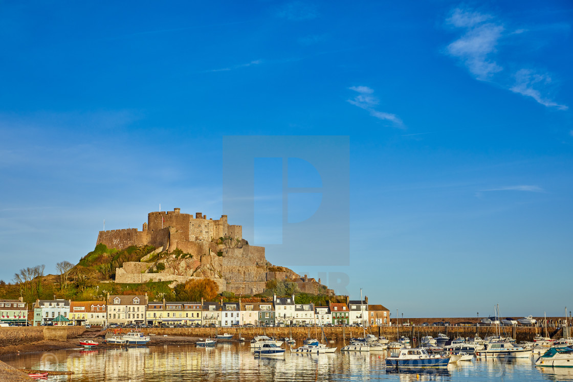 "Gorey Harbour" stock image