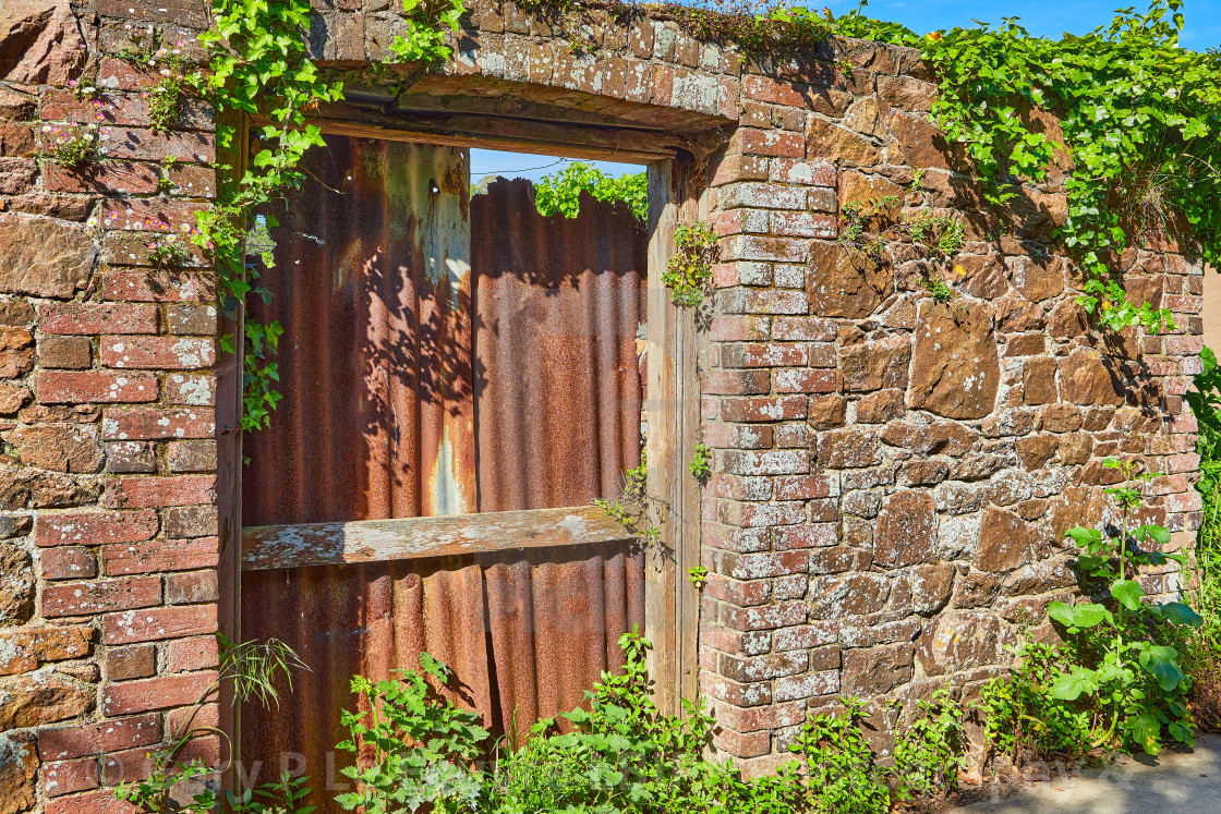 "Old Stone Wall" stock image