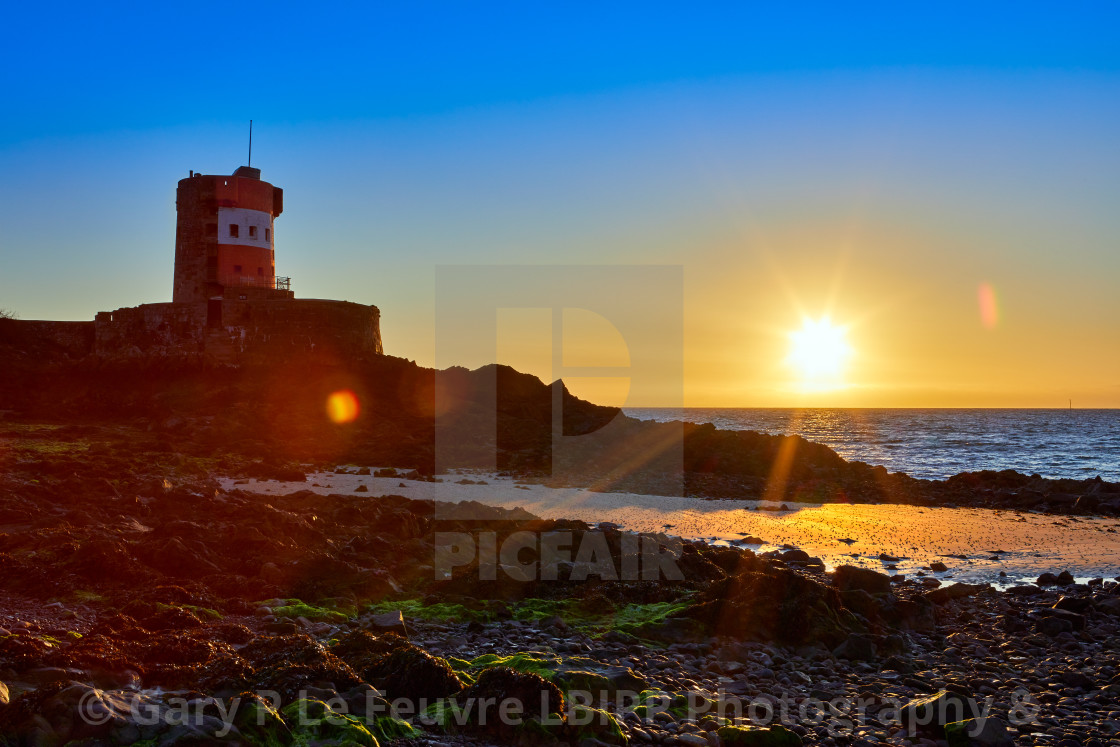 "Archirondel Beach" stock image