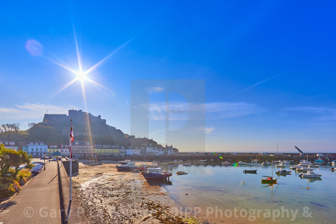 "Gorey Harbour" stock image