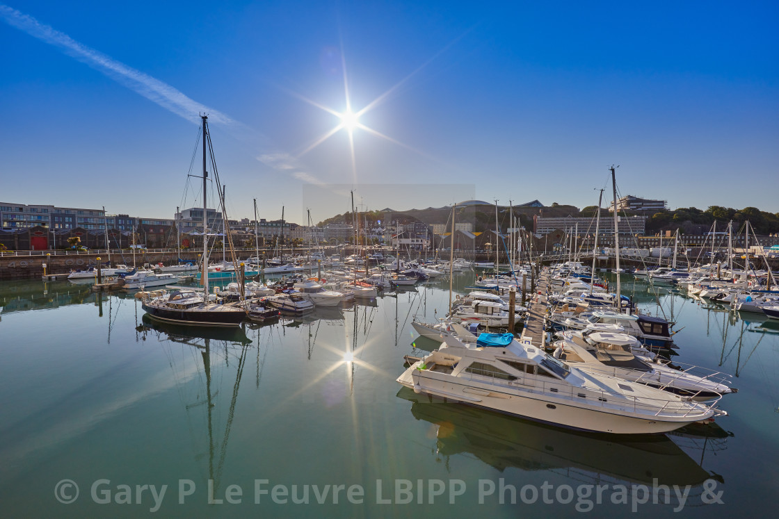 "St Helier Marina North Section" stock image