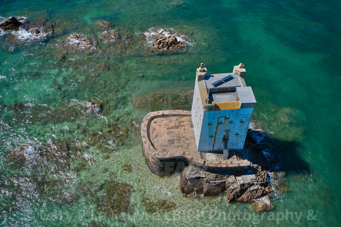 "Seymour Tower, Jersey Channel Islands." stock image