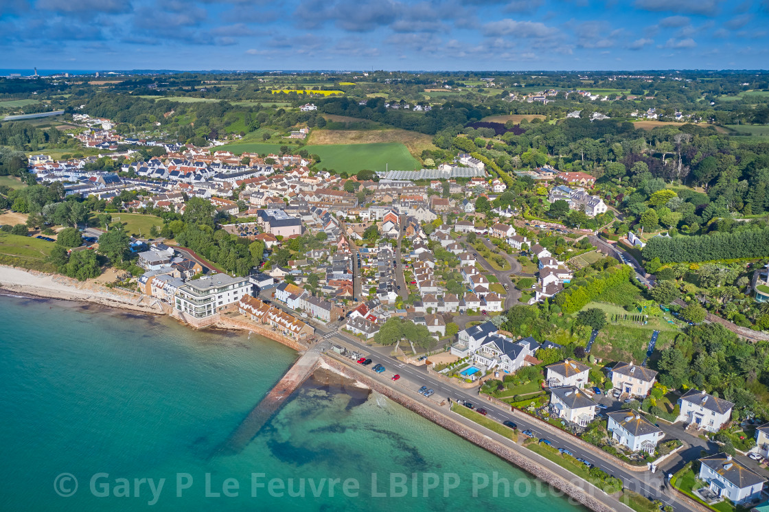 "Gorey Village, Jersey CI" stock image