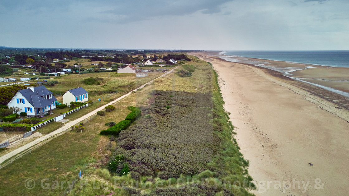 "Grande Plage de Barneville," stock image