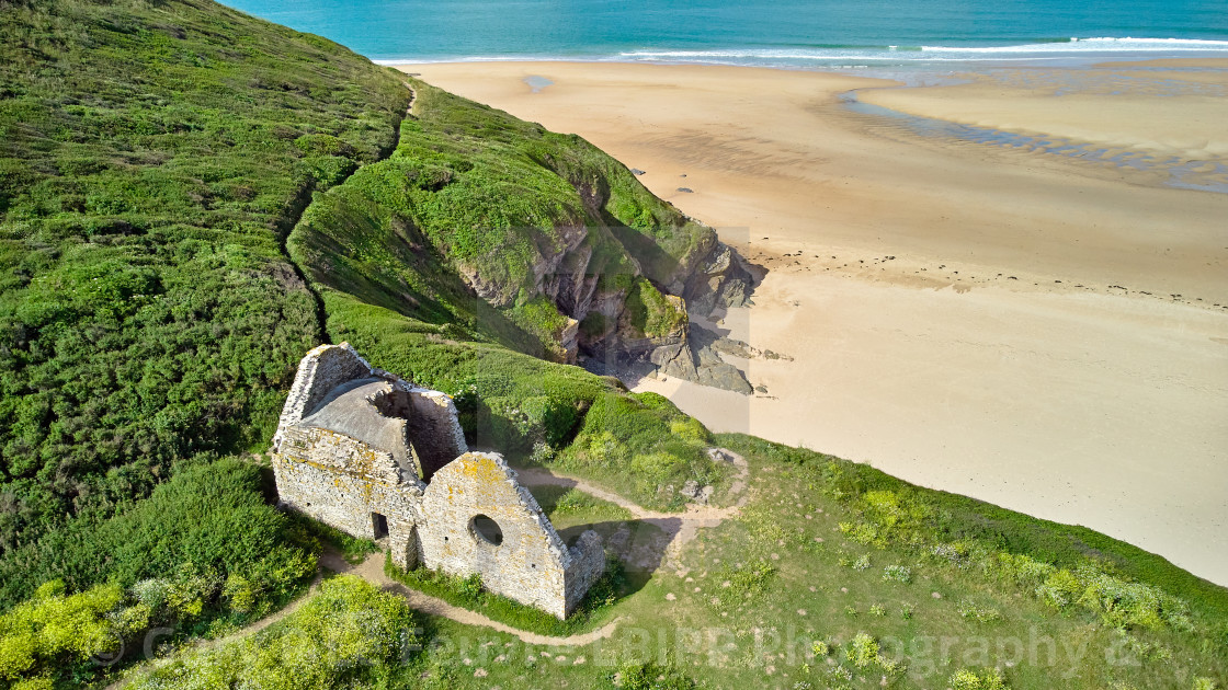 "Ville Eglise, Carteret" stock image