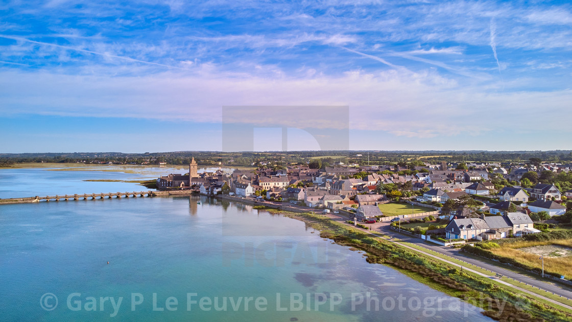 "Port Bail village, France" stock image