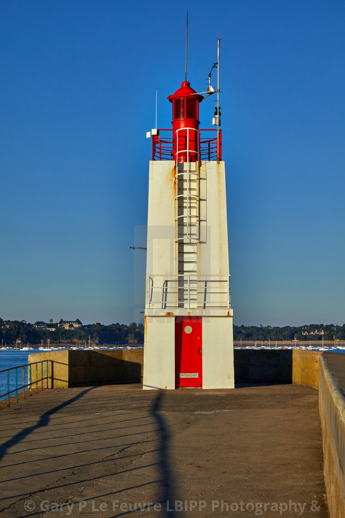 "St Malo lighthouse" stock image