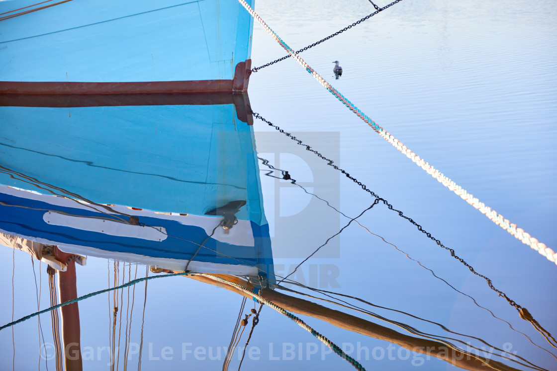 "Sailing Ship Reflection" stock image