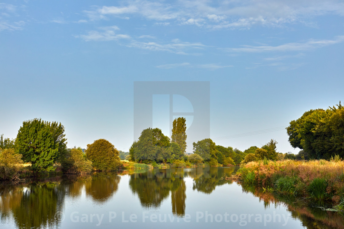 "Vilaine River, Brittany, France" by Gary P Le Feuvre, Photography - £65.00 "Vilaine River, Brittany, France" stock image
