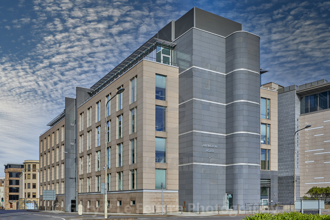 "Image of office block, St Helier, Jersey CI - Editorial Use Only" by Gary P Le Feuvre, Photography - £65.00 "Image of office block, St Helier, Jersey CI - Editorial Use Only" stock image