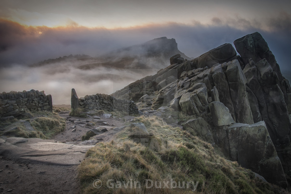 "Hen Cloud from the Roaches" stock image