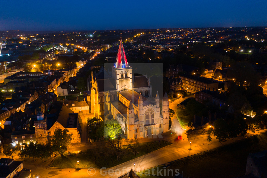 "Rochester Cathedral VE Day" stock image