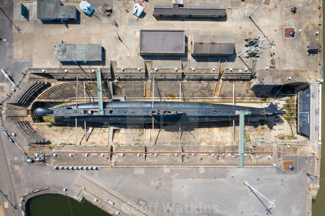 "HMS Ocelot at Chatham Dockyard" stock image