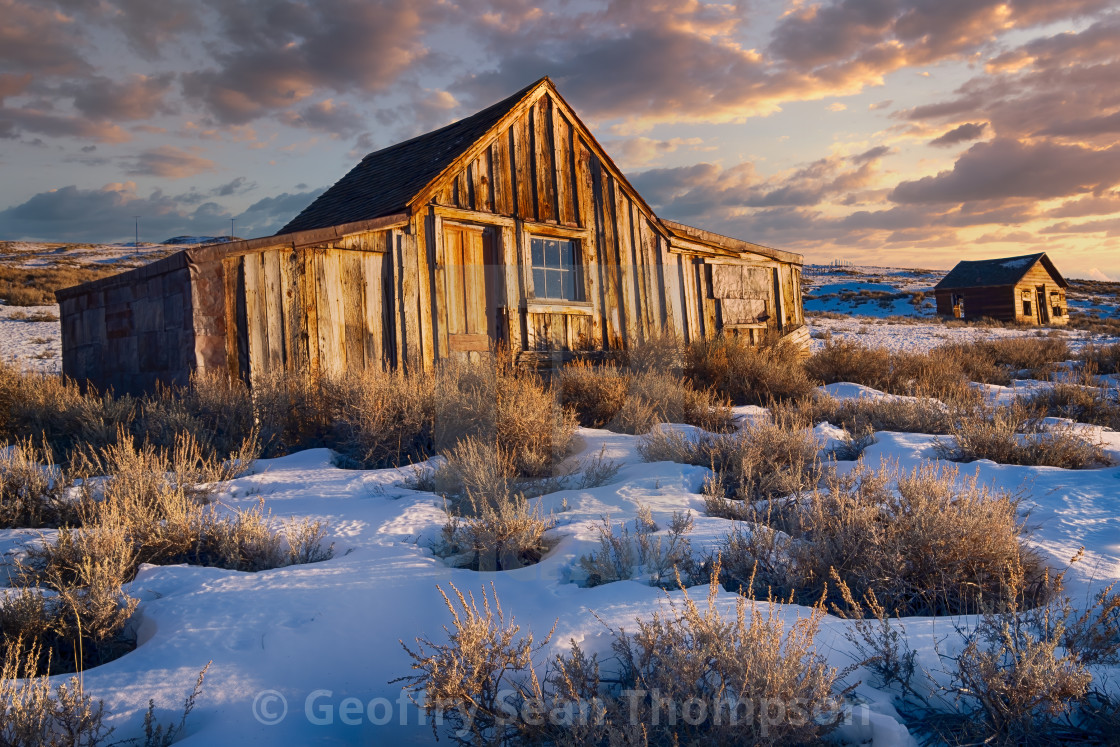 "A High Desert Sunset" stock image