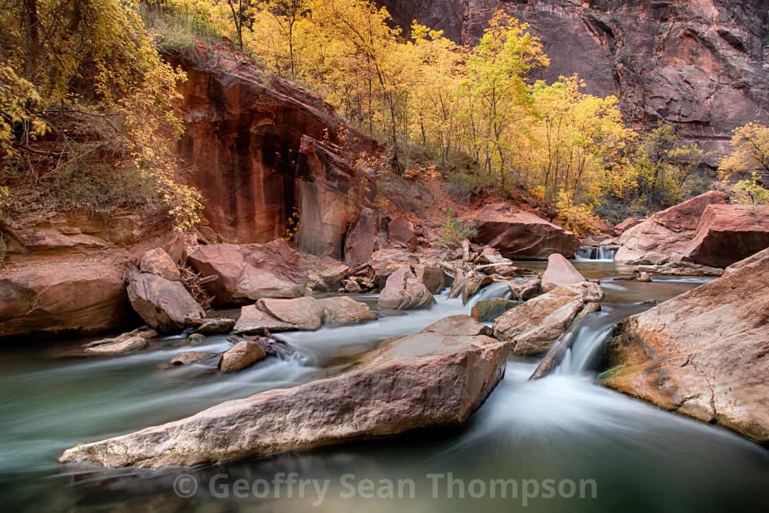 "Cascade on the Virgin River" stock image