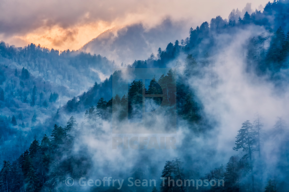 "Smoky Mountains" stock image