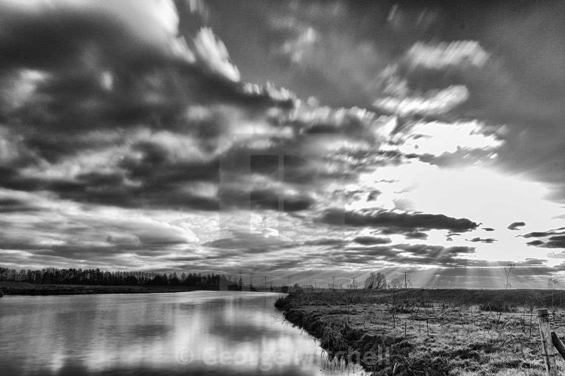 "View of the River Cam at Ely, Cambridgeshire" stock image