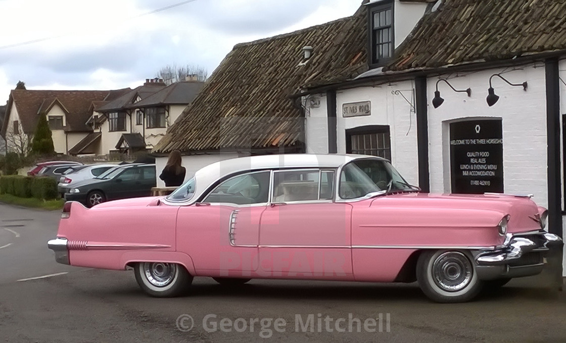 "Pink Cadillac" stock image