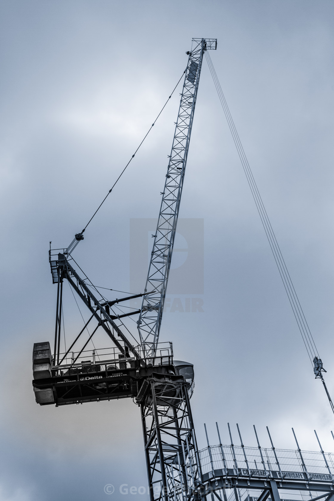 "Construction site, Bury St, Edmunds, Suffolk, UK" stock image