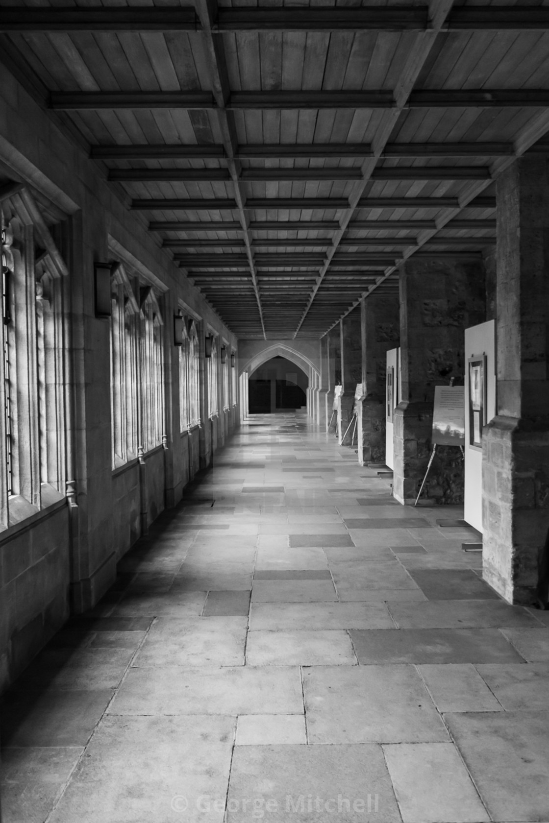 "Cloisters, Bury St. Edmunds Cathedral, Suffolk, East Anglia, UK" stock image