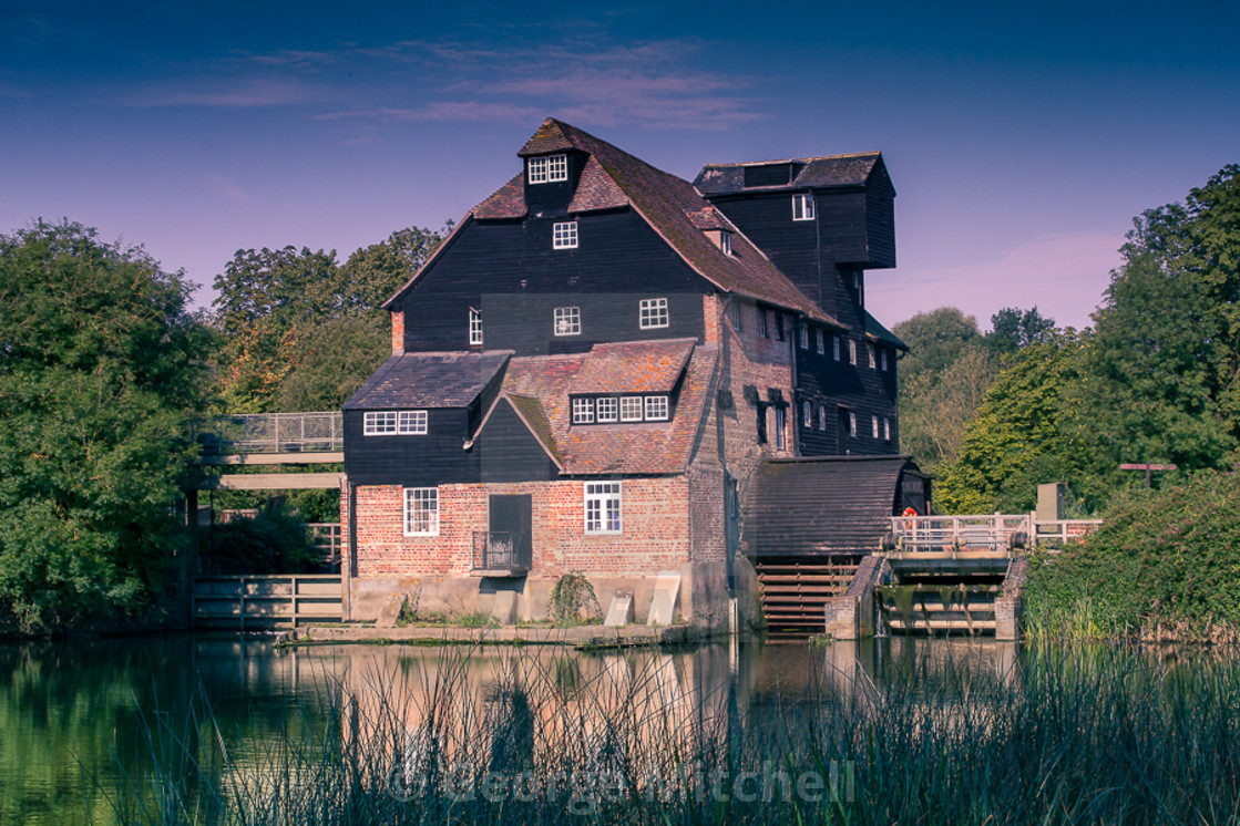 "Houghton Mill, Cambridgeshire, UK" stock image