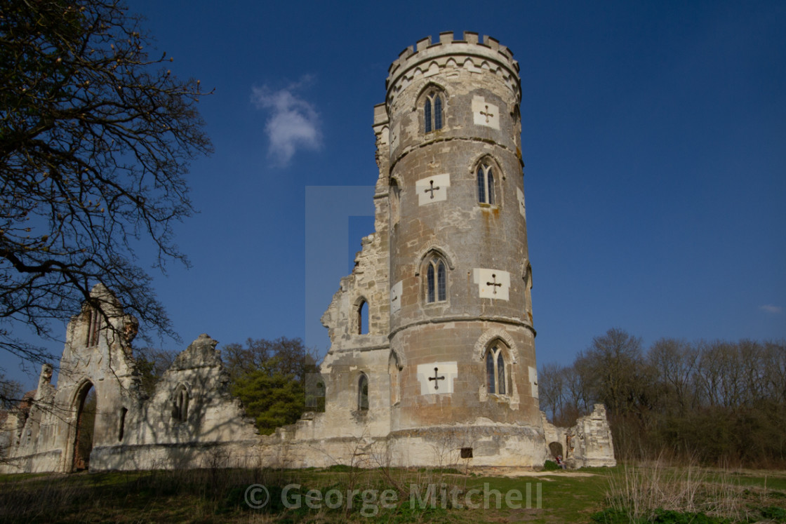 "Folly at Wimpole Hall, Cambridgeshire" stock image