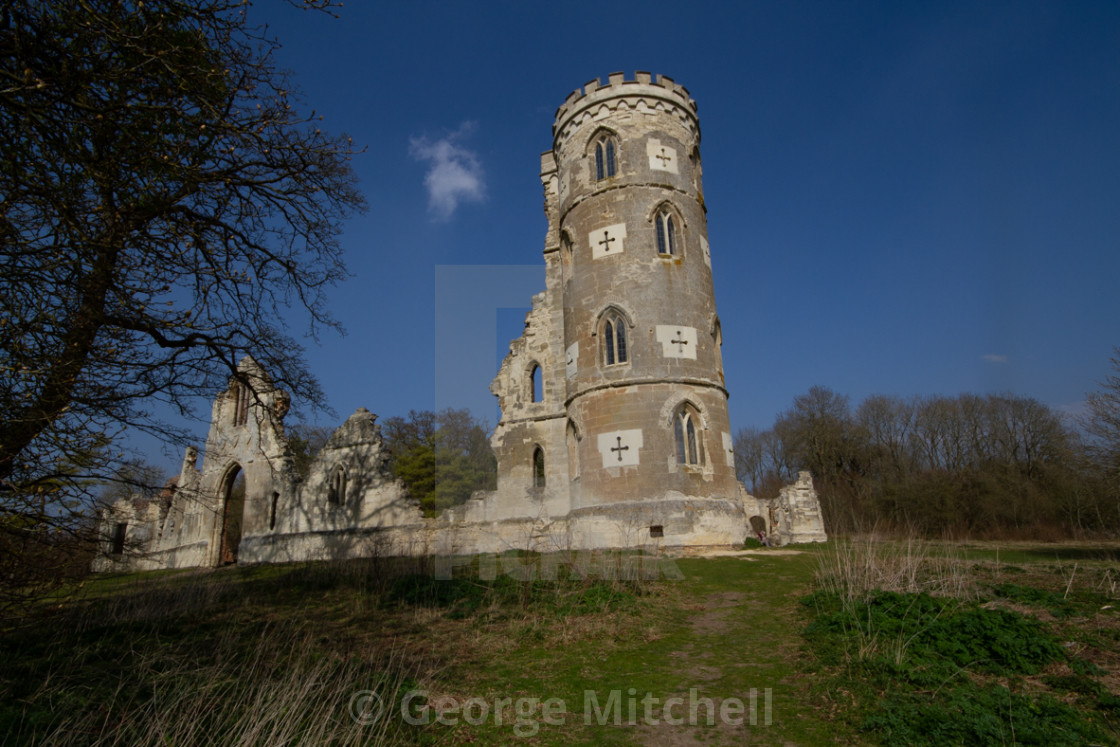 "Folly at Wimpole Hall, Cambridgeshire" stock image