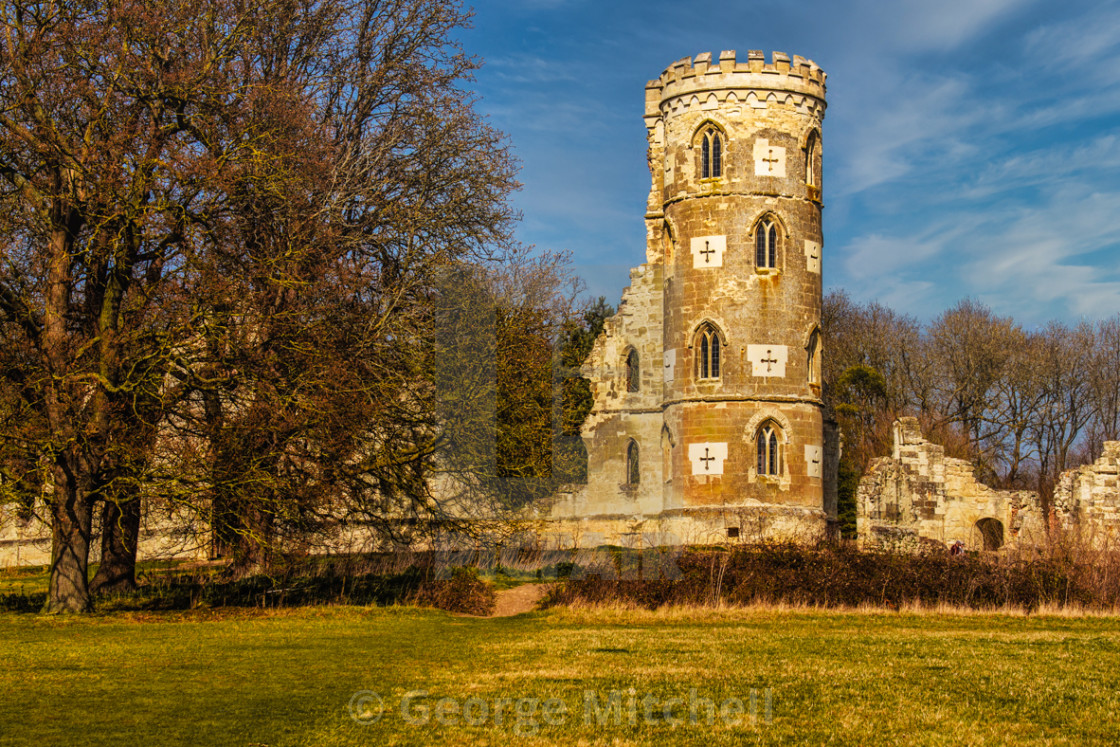 "Folly at Wimpole Hall, Cambridgeshire" stock image