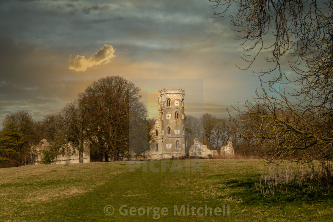 "Wimpole Hall Folly" stock image