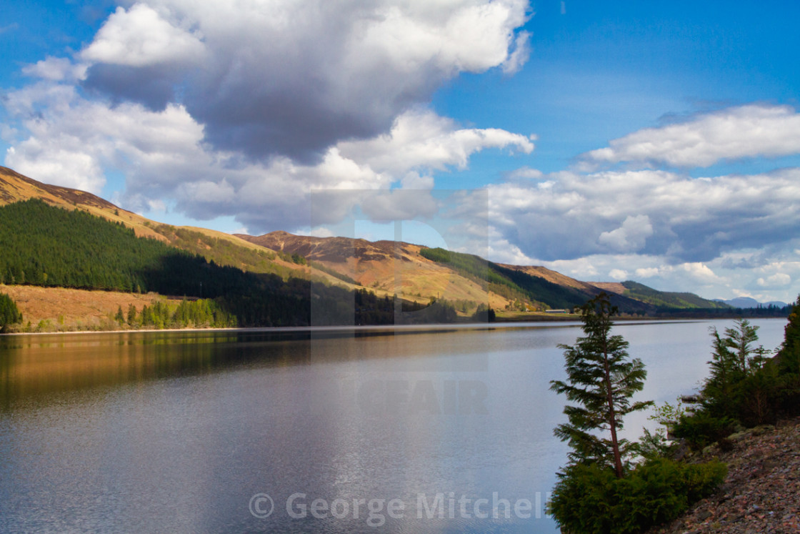 "View across Loch Locky, Lochaber, Scottish Highlands" stock image