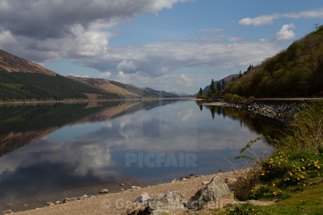 "Loch Locky, Lochaber, Scottish Highlands" stock image