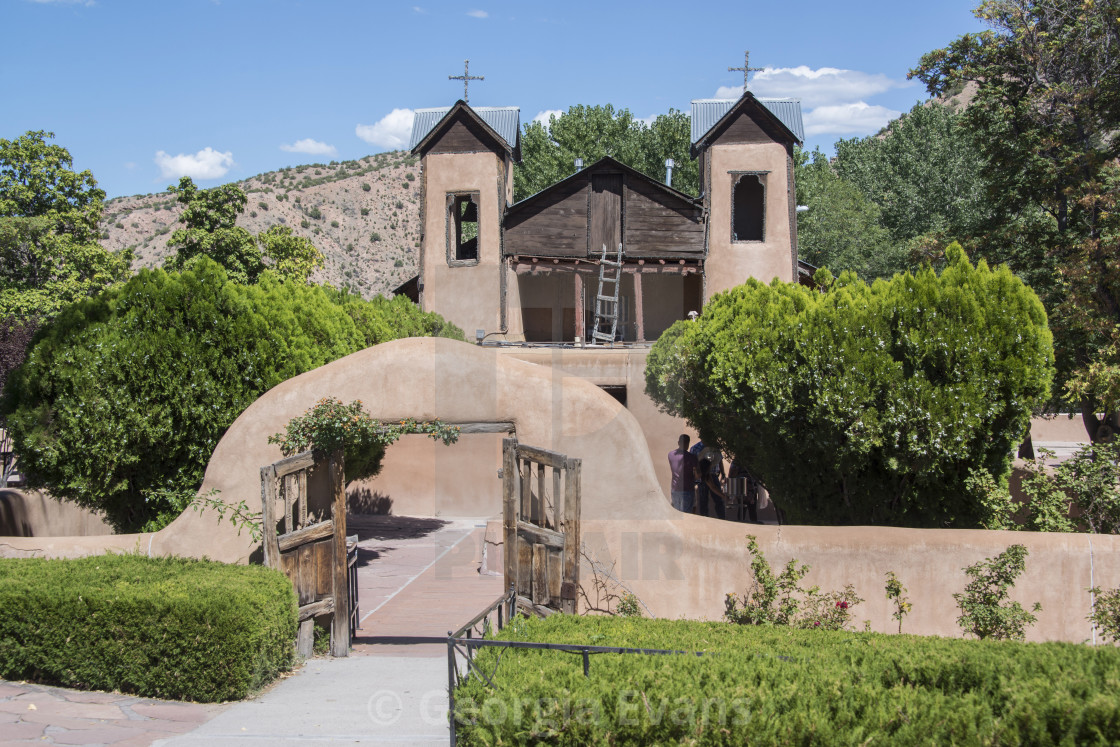 Santuario De Chimayo historic Catholic Church in New Mexico, USA ...