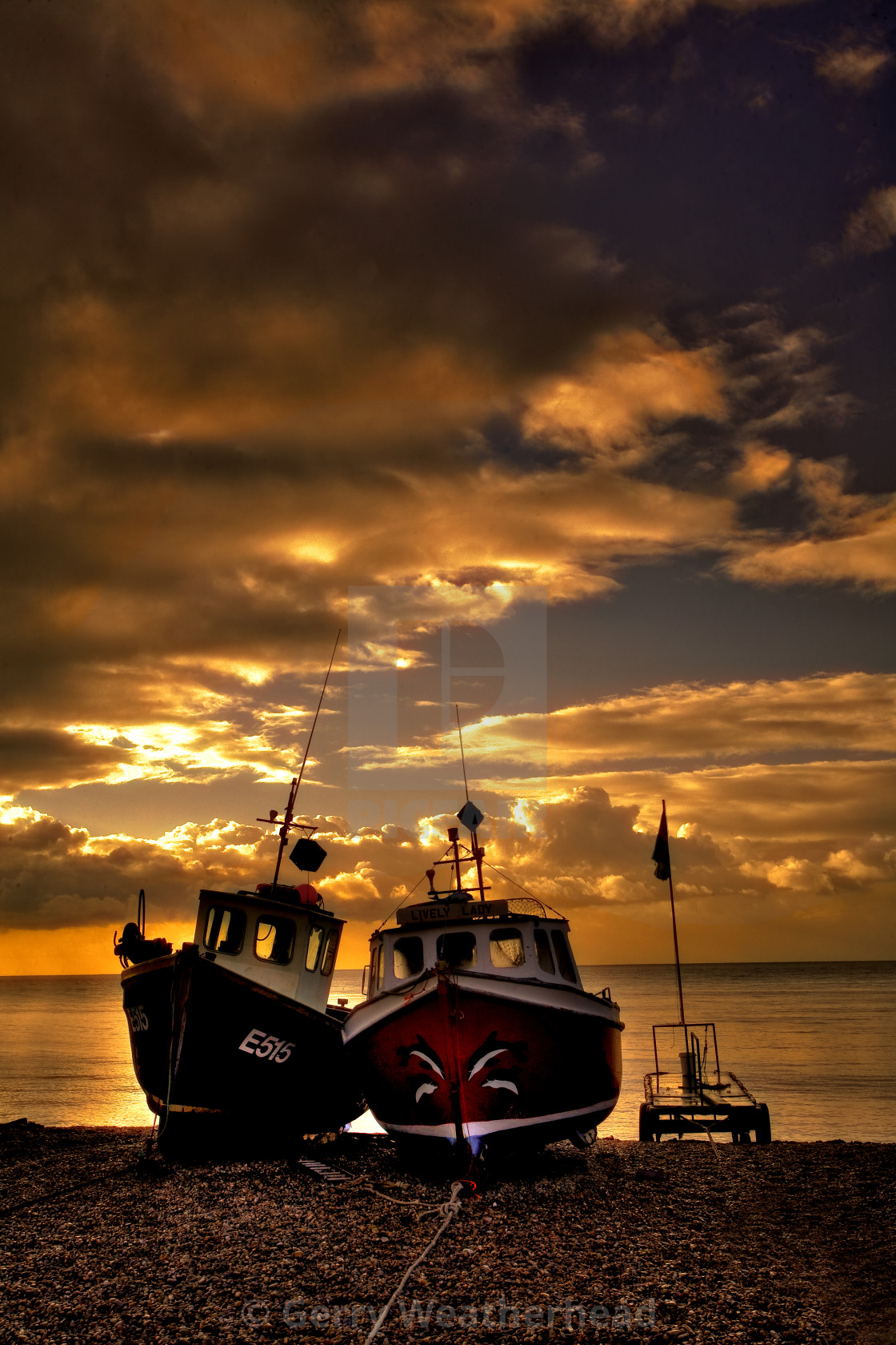 "Beer Beach Sunrise" by Gerry Weatherhead - $38.47 "Beer Beach Sunrise" stock image
