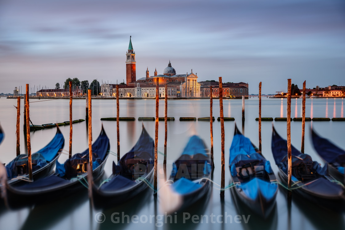 "Sunrise in Venice, Italy" stock image