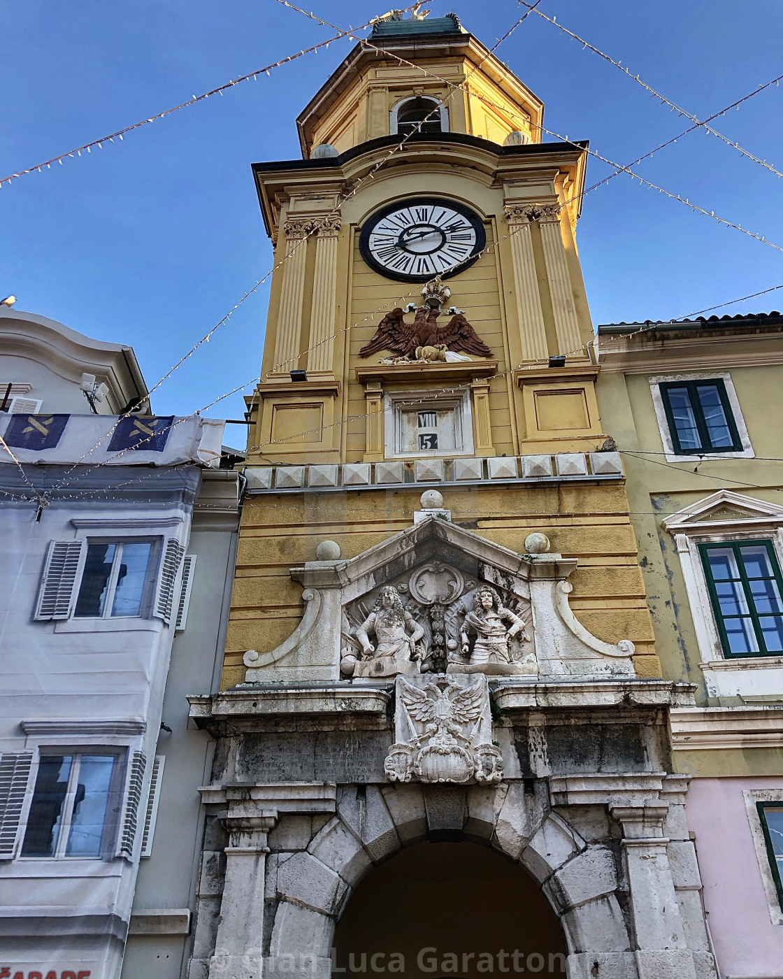 "City clock tower (belfry) of Rijeka, Croatia" by Gian Luca Garattoni - $6.74 "City clock tower (belfry) of Rijeka, Croatia" stock image