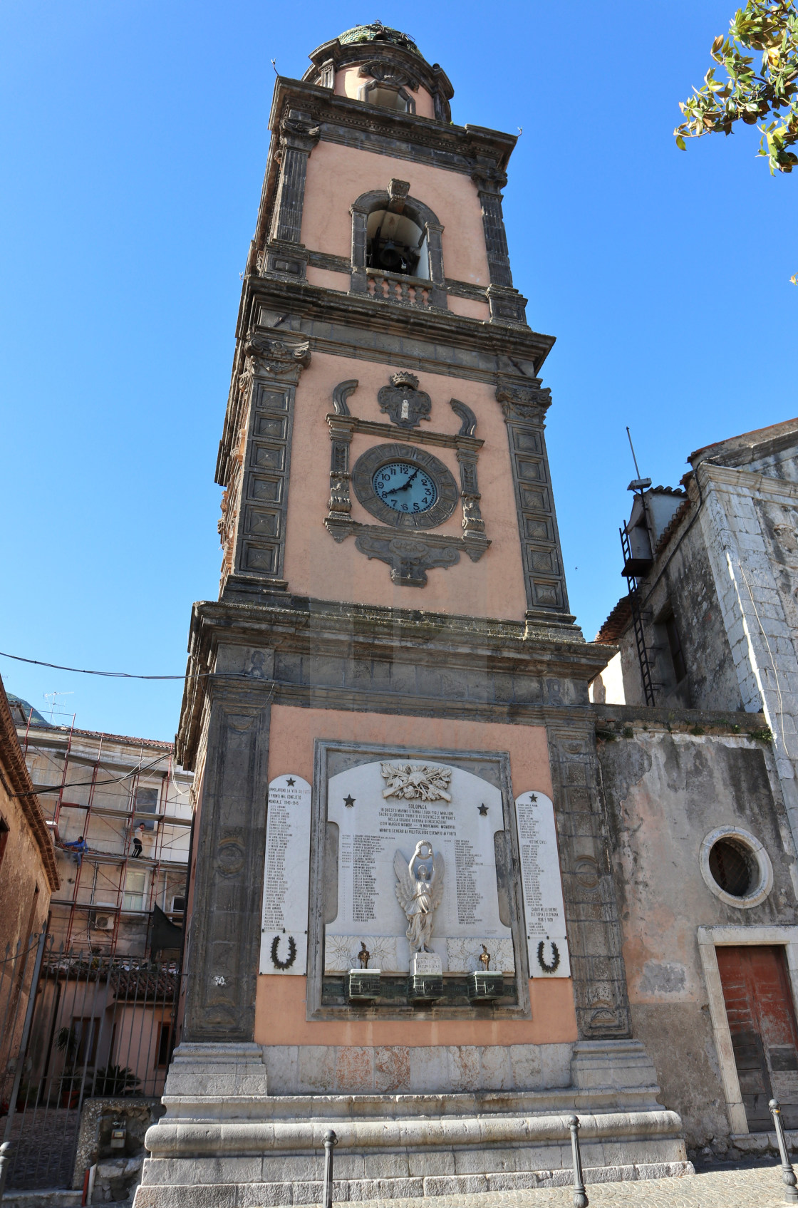 "Solopaca - Campanile della Chiesa del Santissimo Corpo di Cristo" stock image