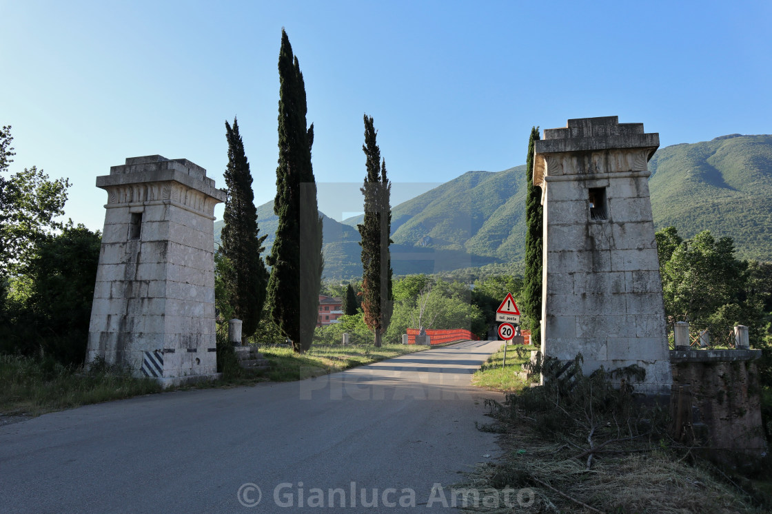 "Solopaca - Torri del ponte Regina Cristina" stock image