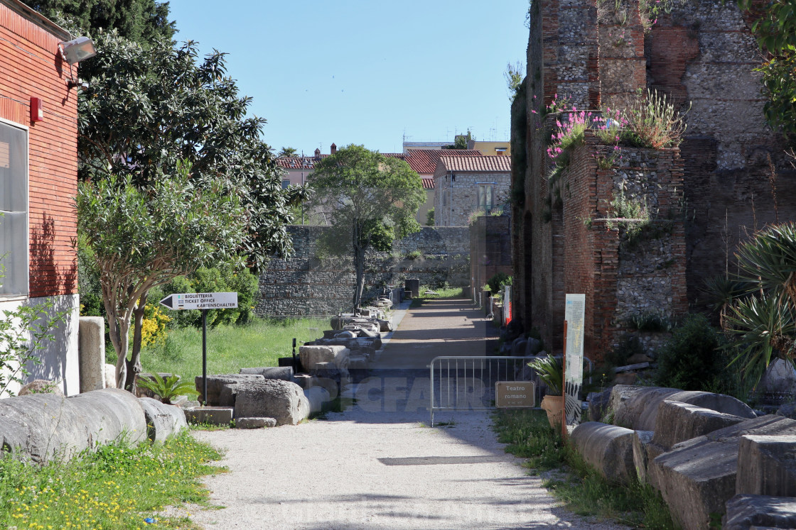 "Benevento - Ingresso del Teatro Romano" stock image