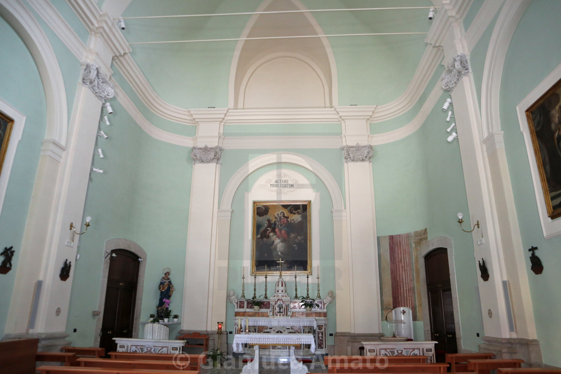 "Benevento - Interno di Santa Maria della Verità" stock image