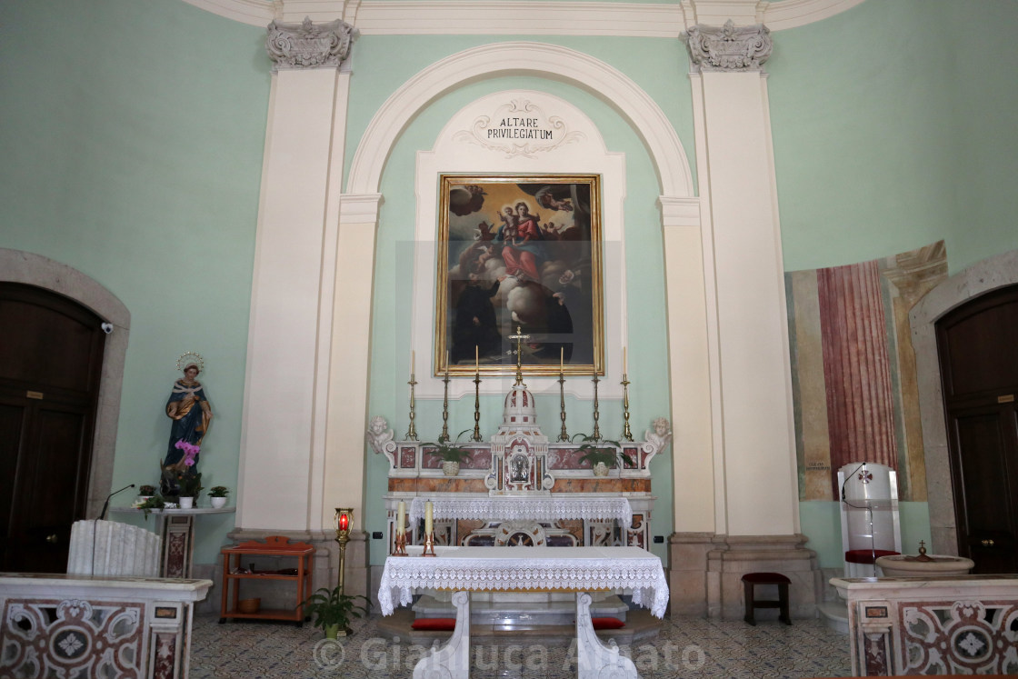 "Benevento - Altare di Santa Maria della Verità" stock image