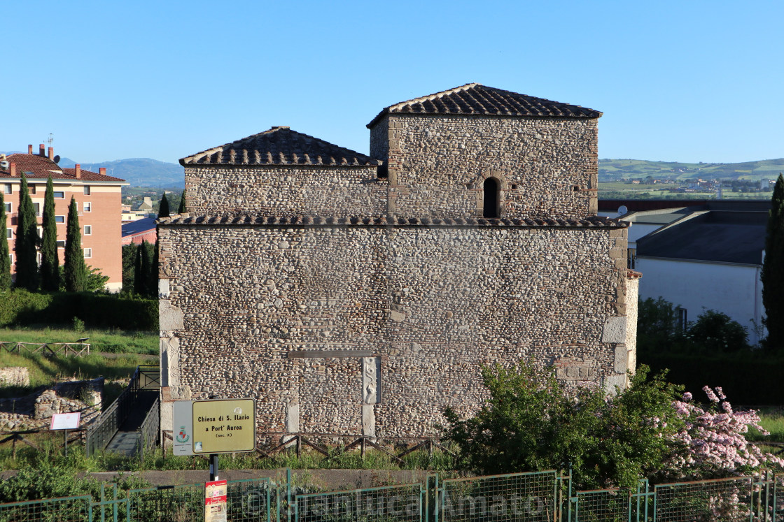 "Benevento - Chiesa di Sant'Ilario la mattina presto" stock image