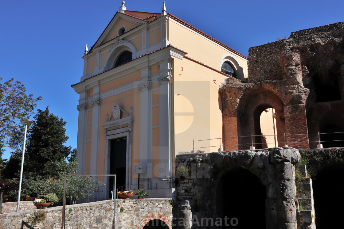 "Benevento - Chiesa di Santa Maria della Verità al Teatro Romano" stock image