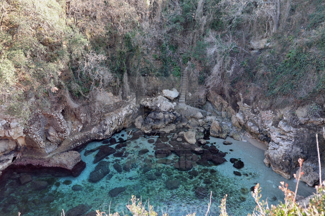 "Sorrento - Discesa a mare dei Bagni Regina Giovanna" stock image