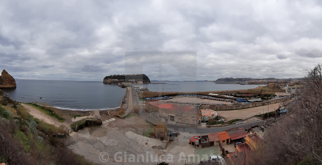 "Bagnoli - Panoramica di Nisida da Discesa Coroglio" stock image