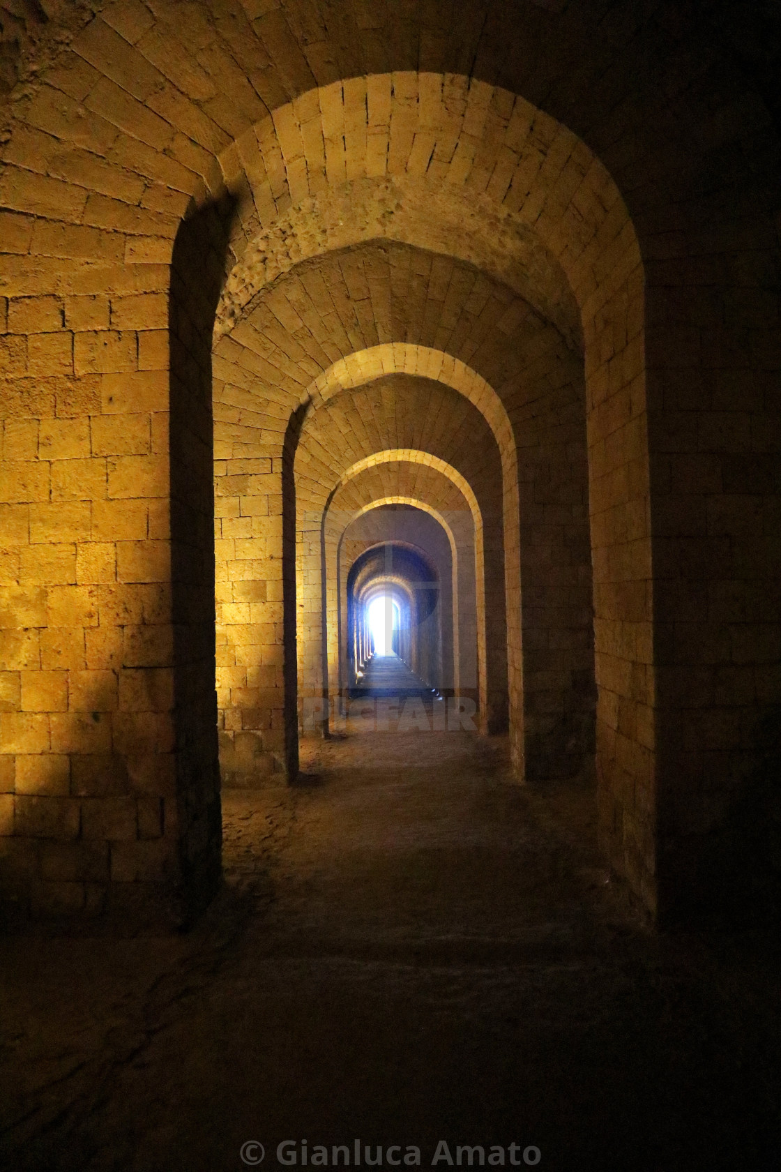 "Napoli - Tunnel della Grotta di Seiano" stock image