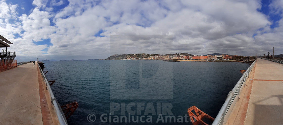 "Bagnoli - Panoramica dal Pontile Nord" stock image